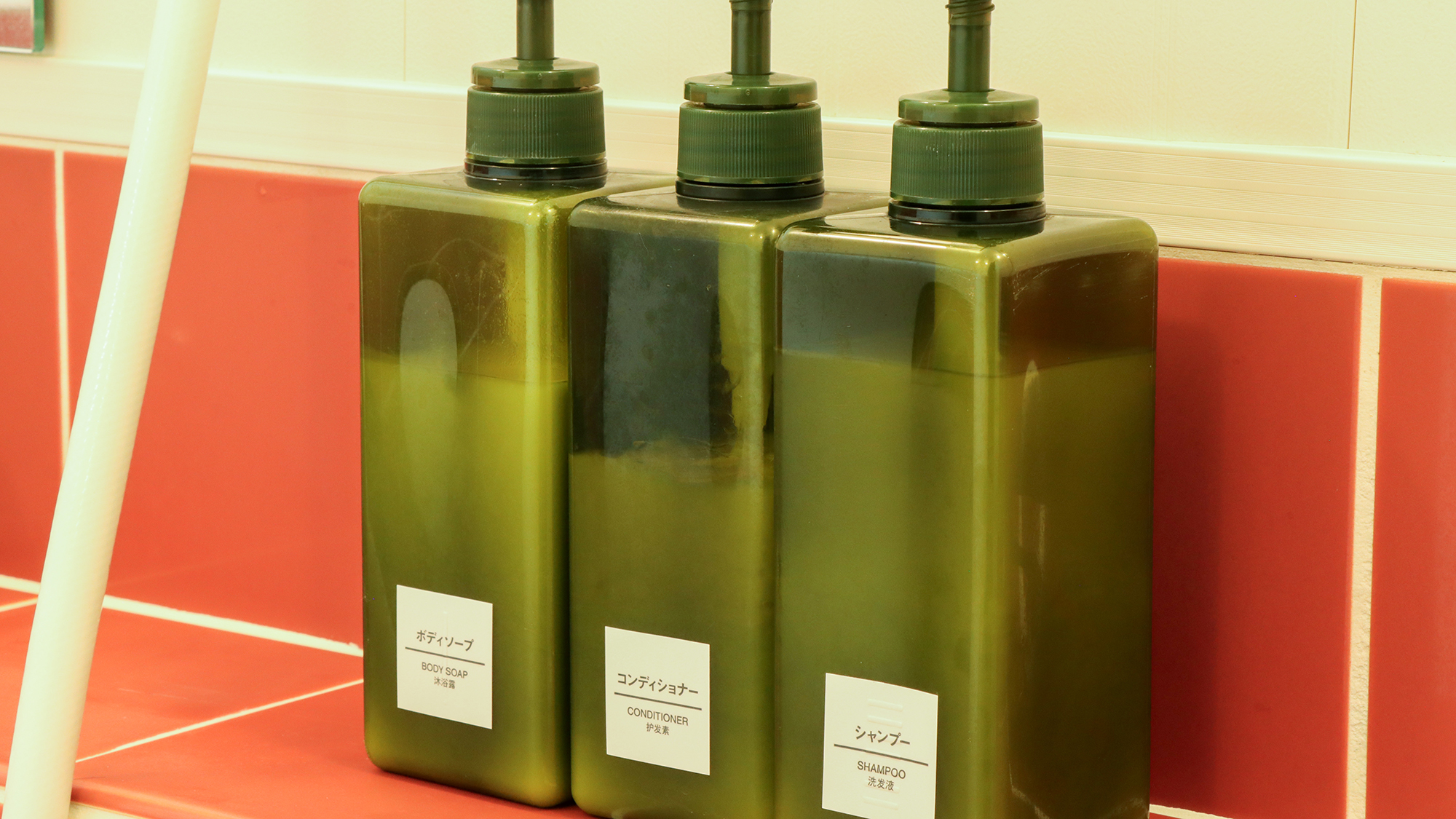 ＃風呂　シャンプー・リンス・ボディーソープは備え付けでご用意しております