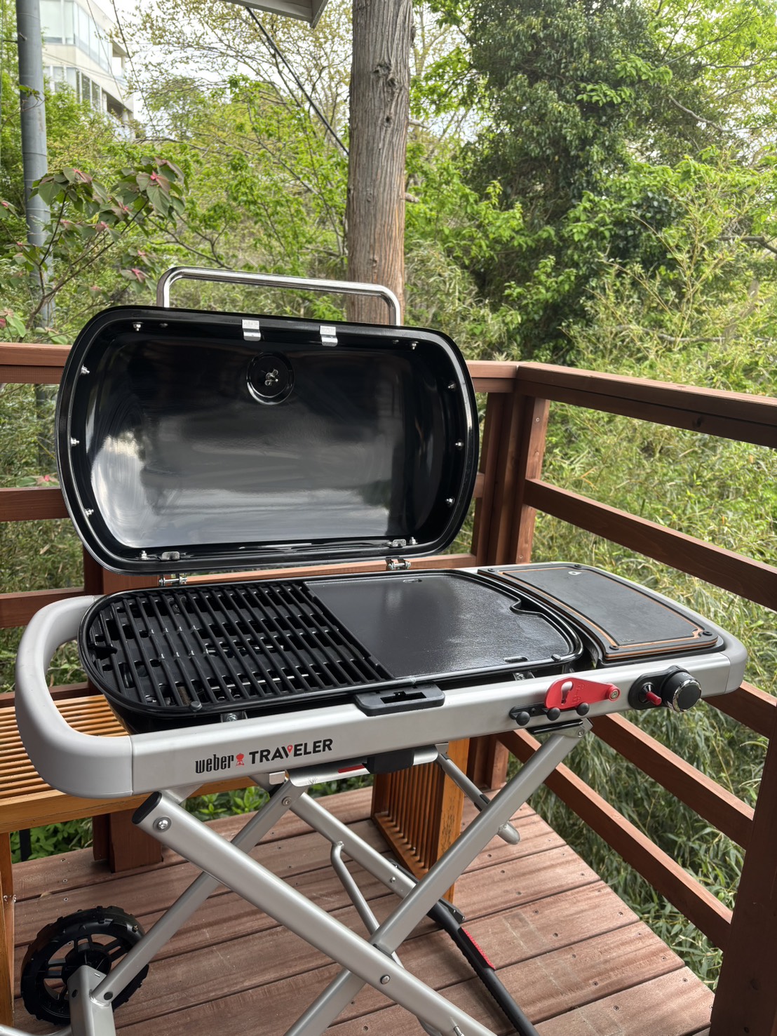 w2　バルコニーで気軽にBBQ気分が楽しめるガス式コンロ