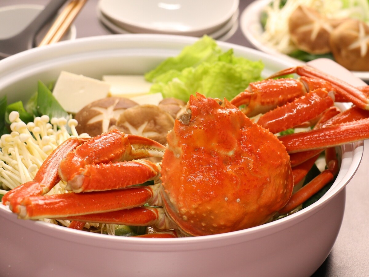 【5名様以上限定】松葉ガニの蟹鍋セット付き貸切ステイプラン