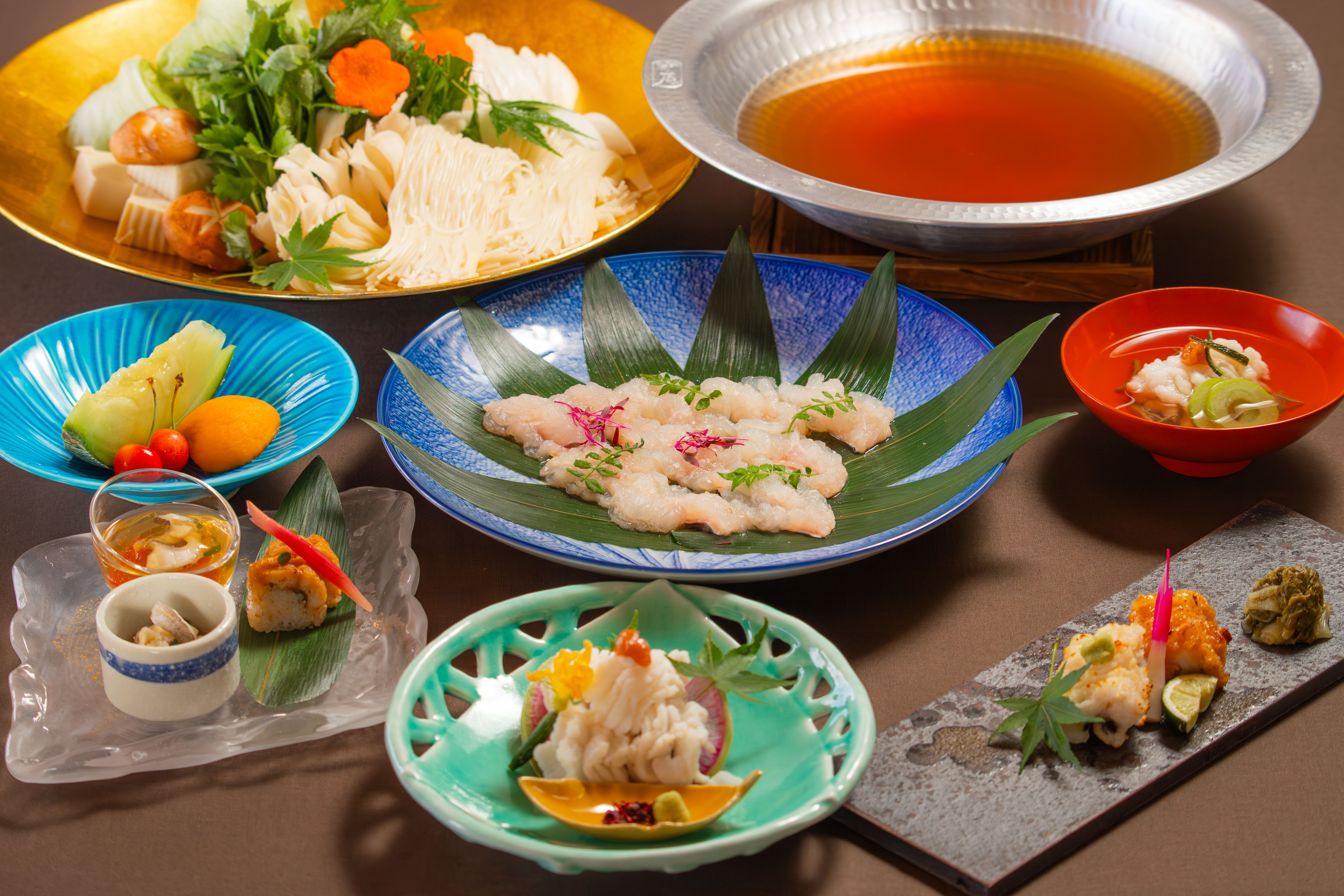 【夕食】鱧尽くし会席(6～8月限定)　※写真はイメージです