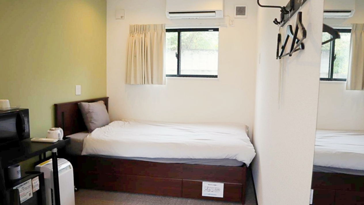 【出張・工事関係者歓迎】長期滞在にもおすすめ/全室セミダブルの快適空間＜素泊まり＞