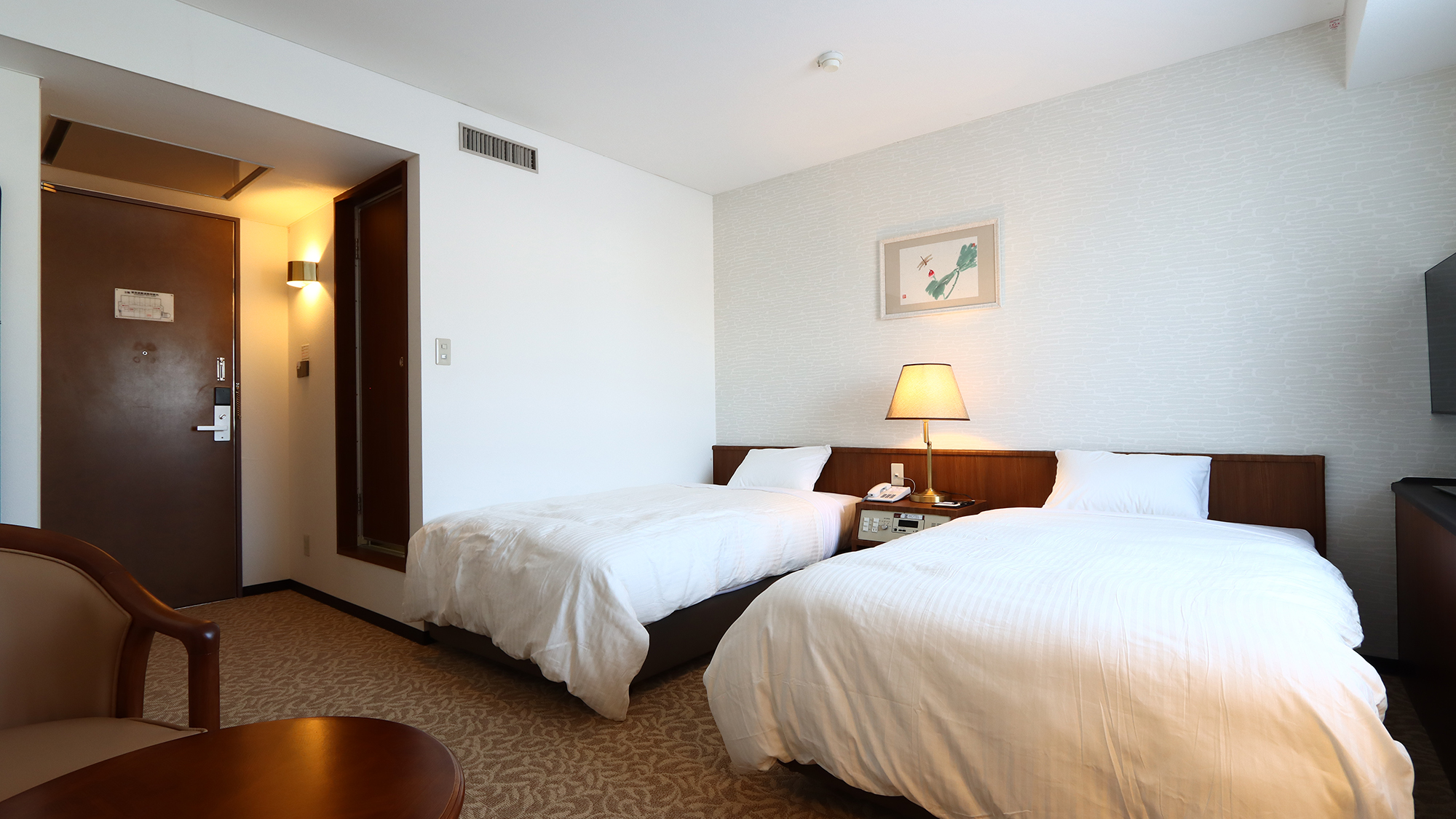 【ツイン】独立したベッドでゆったりお休みいただけます