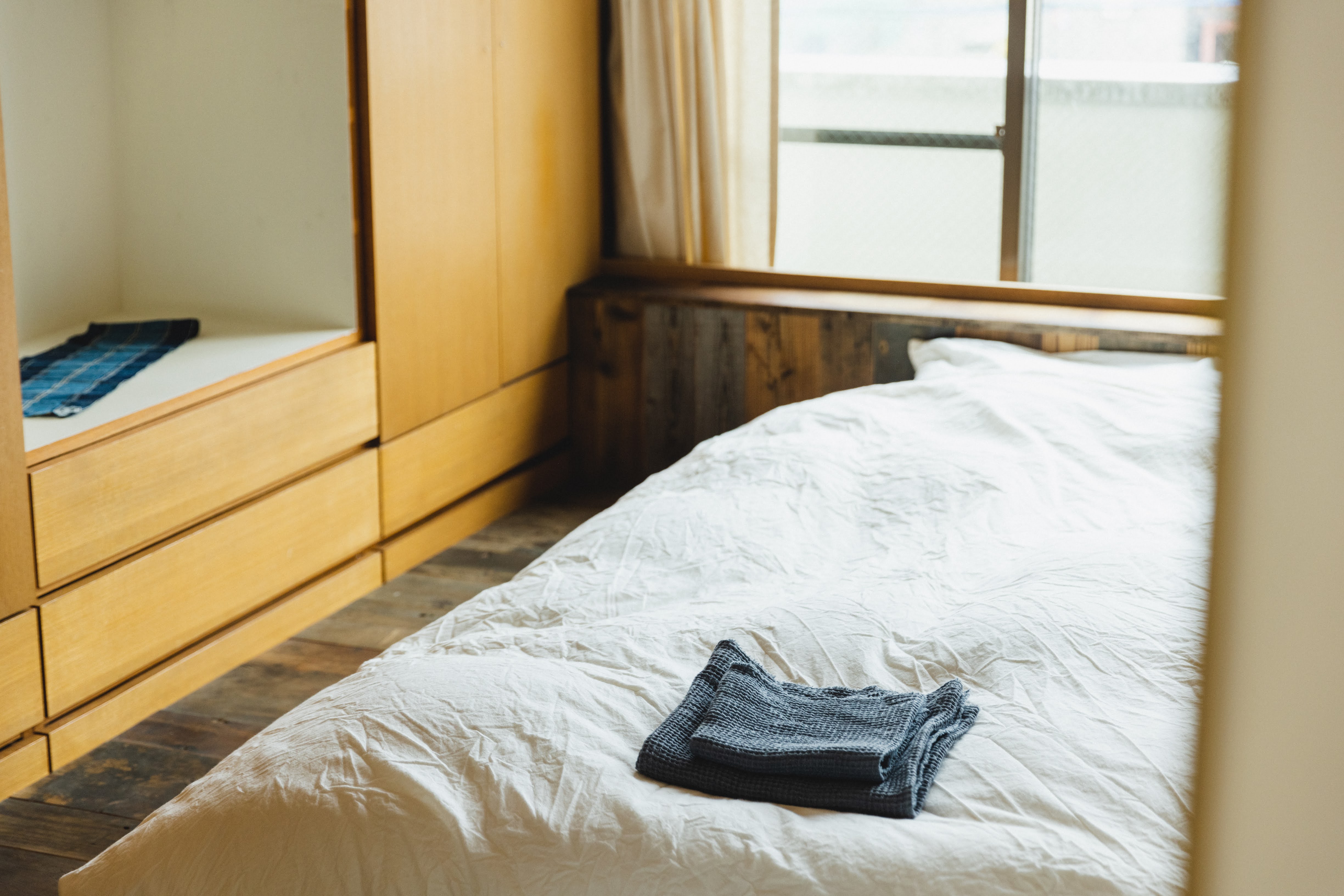 オリジナルのシーツとタオル