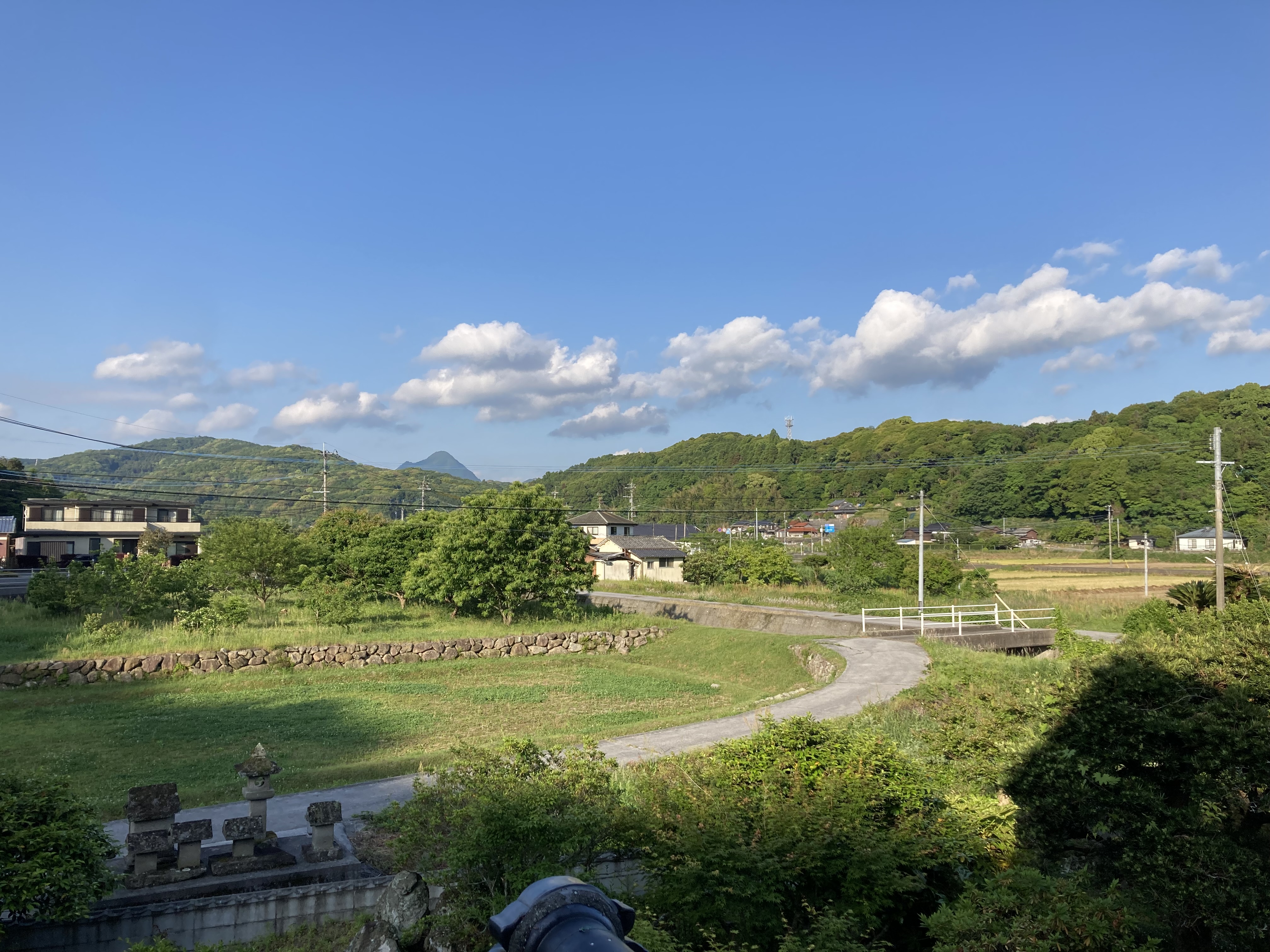 外の風景夏