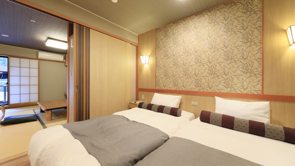 【温泉露天風呂付　湯庵～YUAN～】和洋室　51平米