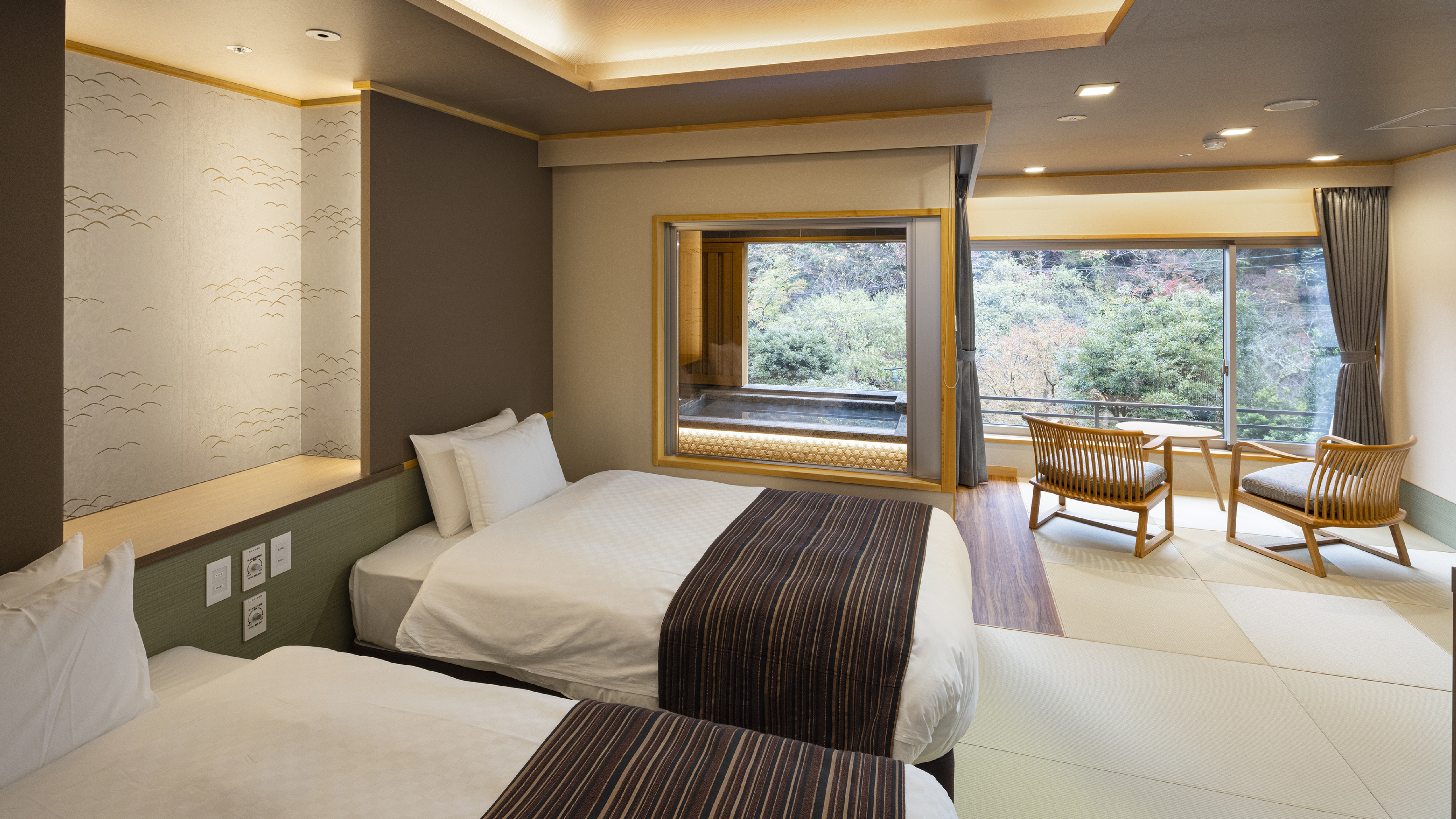   【温泉露天風呂付　粋彩～SUISAI～】和洋室　42平米以上