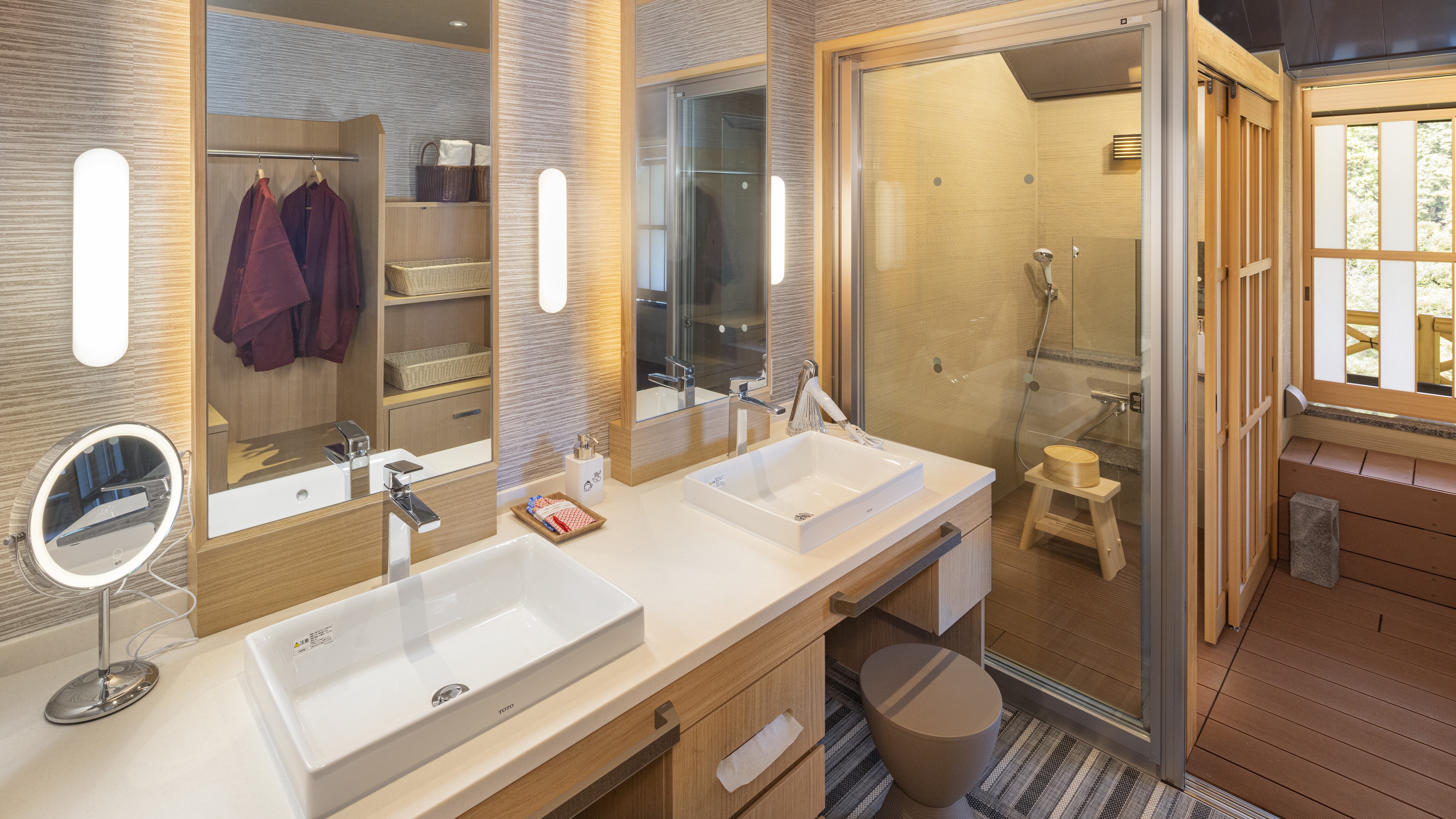 【最上階　温泉露天風呂付　雅～MIYABI～】和洋室　客室一例