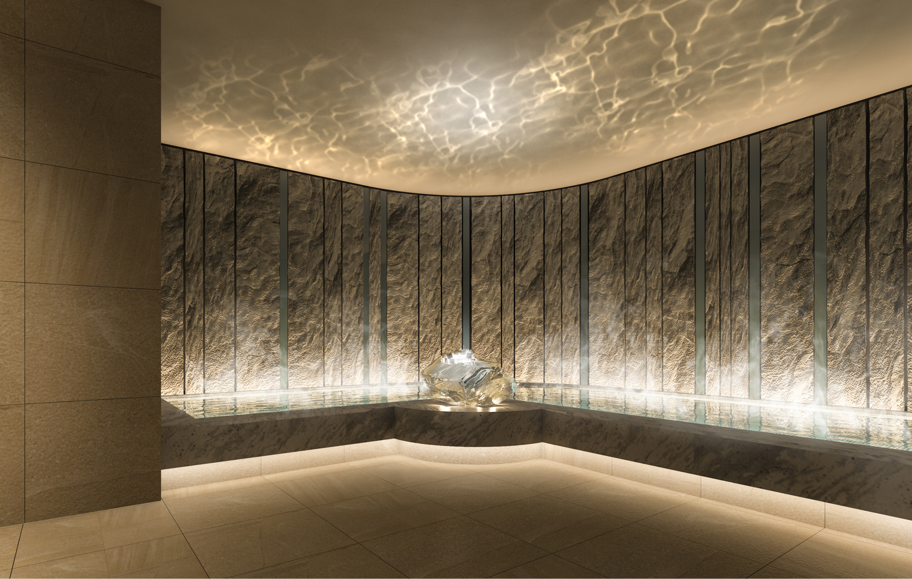 天然温泉バスルーム