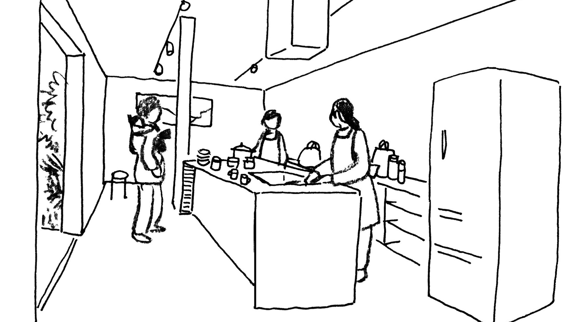 ・【フルキッチン】BBQ広場＋フルキッチン。利用イメージ。