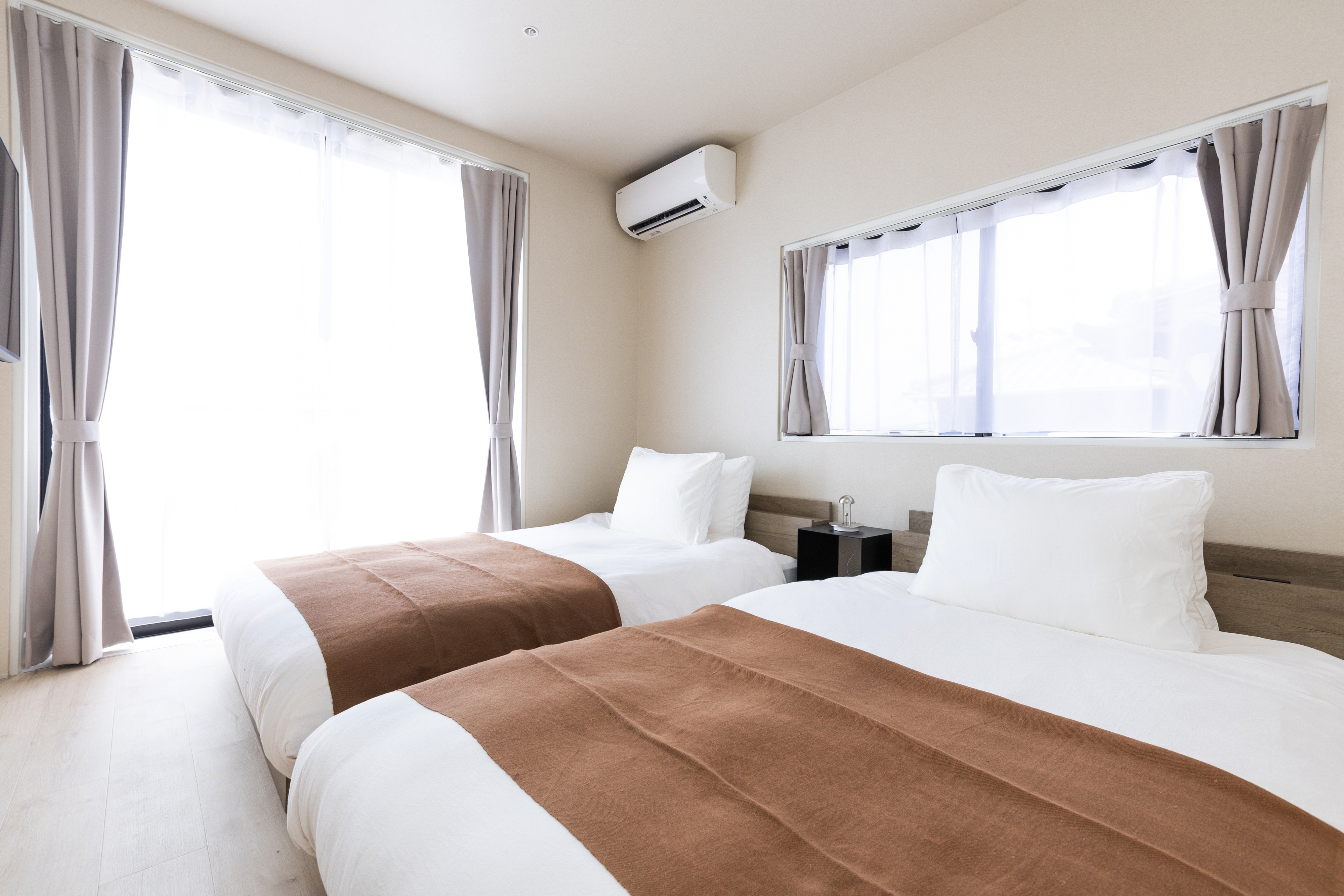 寝室(2) シングルベッド2台