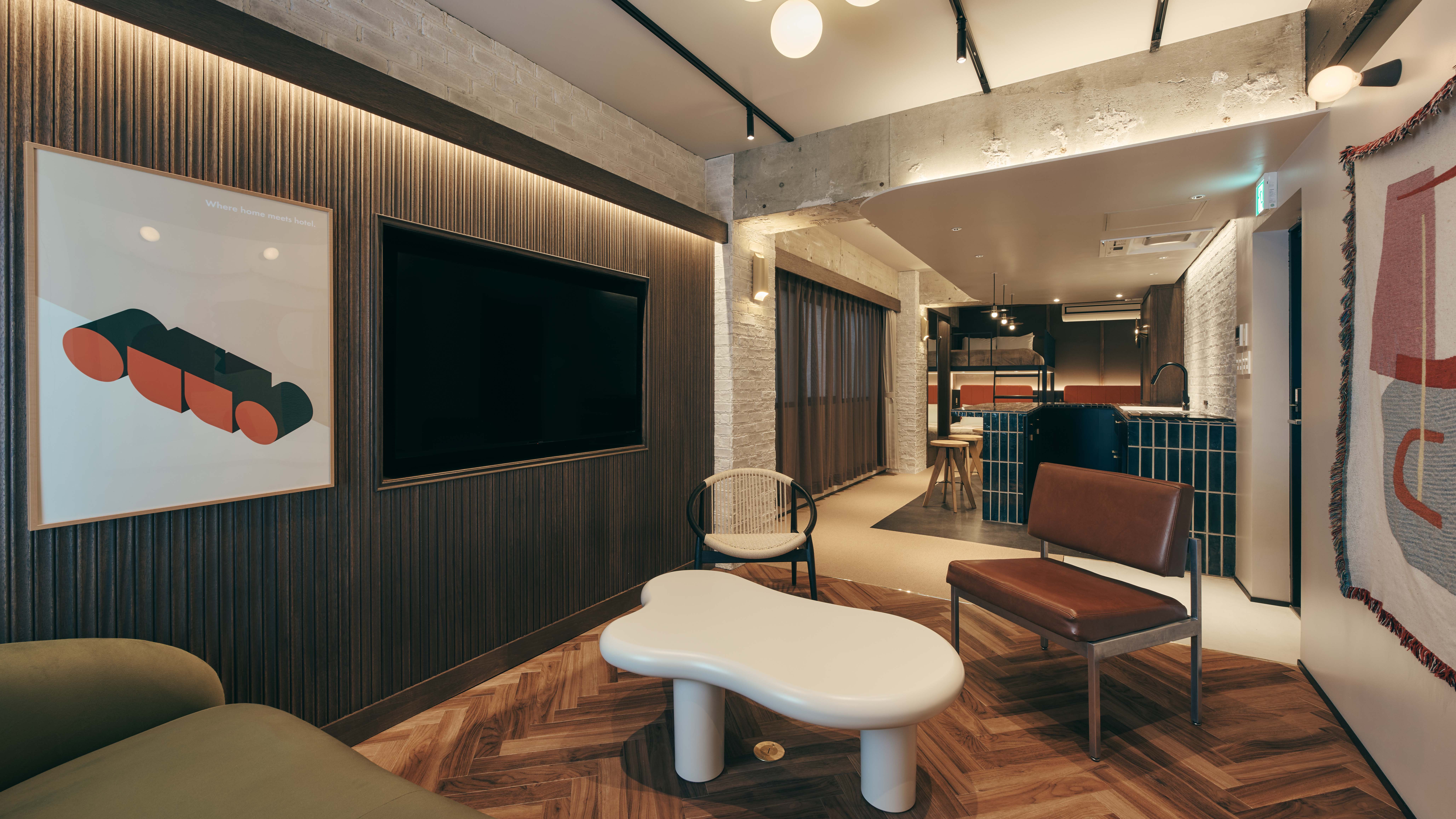 スーペリアスタジオ　52㎡　キッチン、洗濯機付き　6名宿泊可能