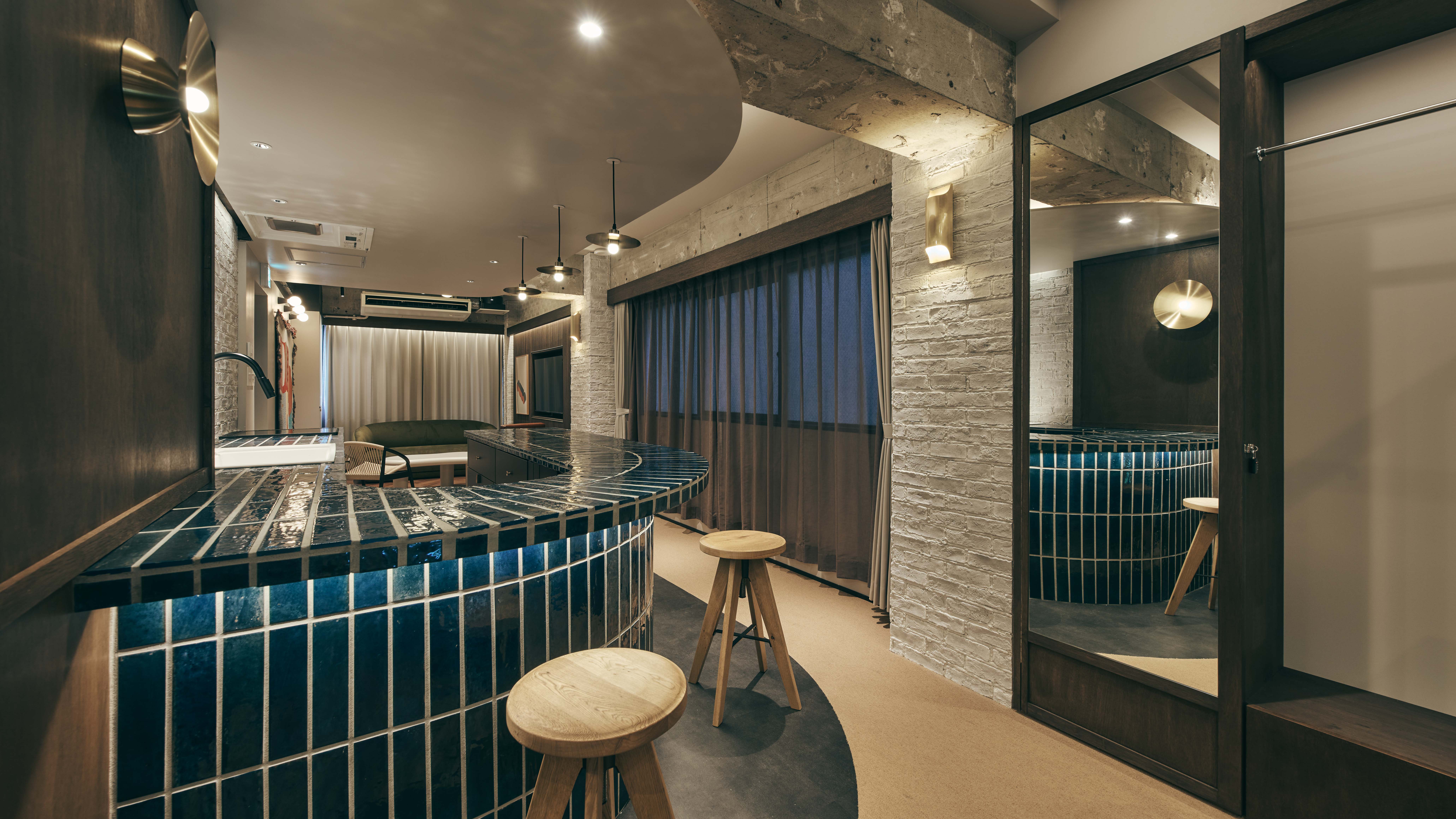 スーペリアスタジオ　52㎡　キッチン、洗濯機付き　6名宿泊可能