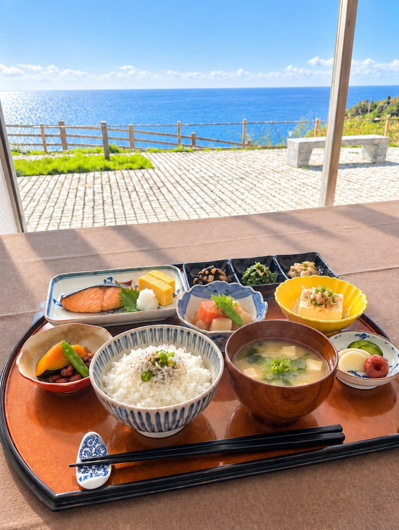 【朝食付｜MORNING AT 33° NORTH】海を眺める朝時間とアートの滞在