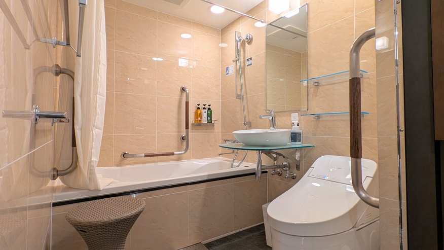 ■デラックスツインルーム バリアフリー対応浴室■