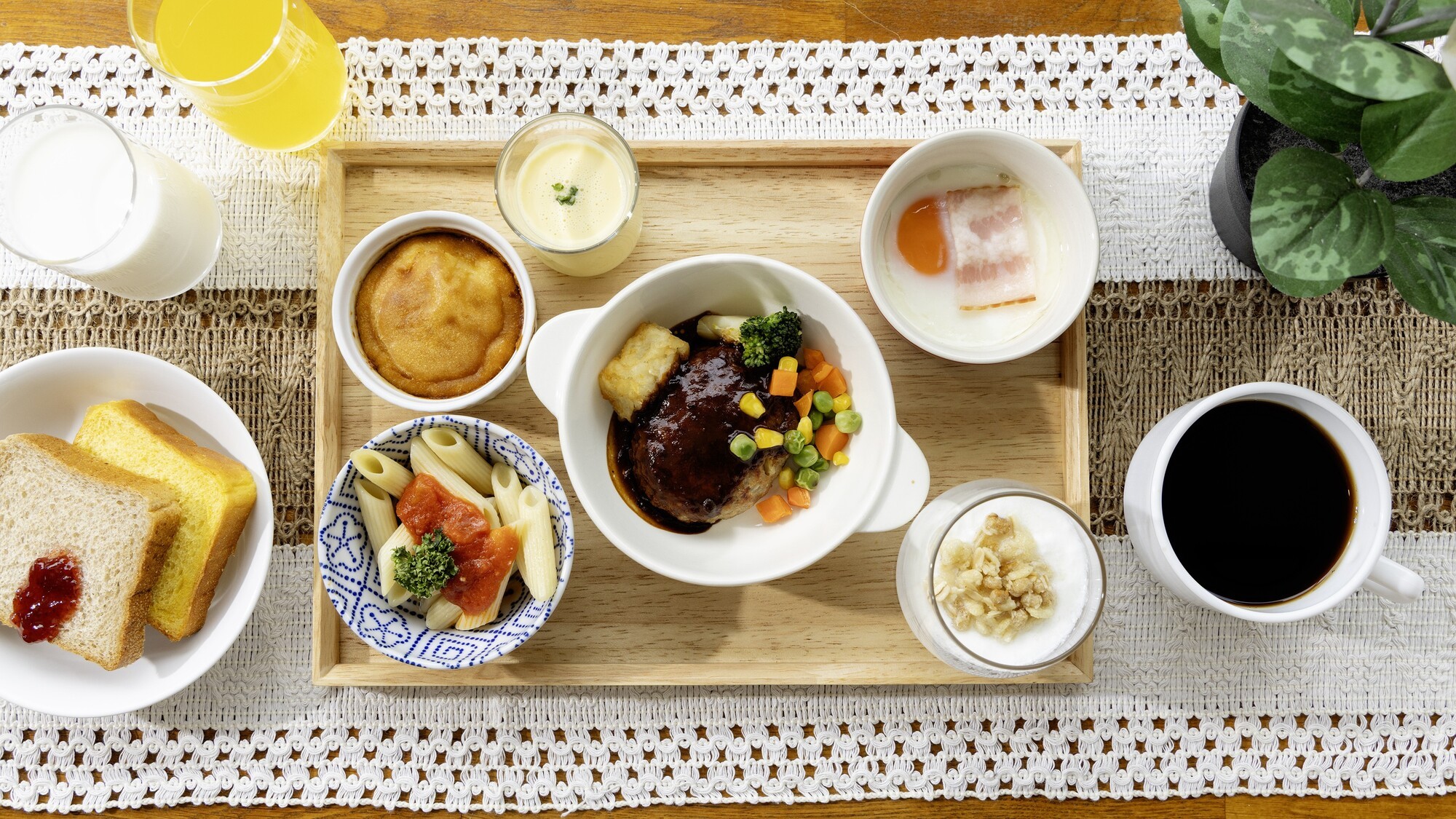 【朝食】選べる小鉢（盛り付けイメージ）