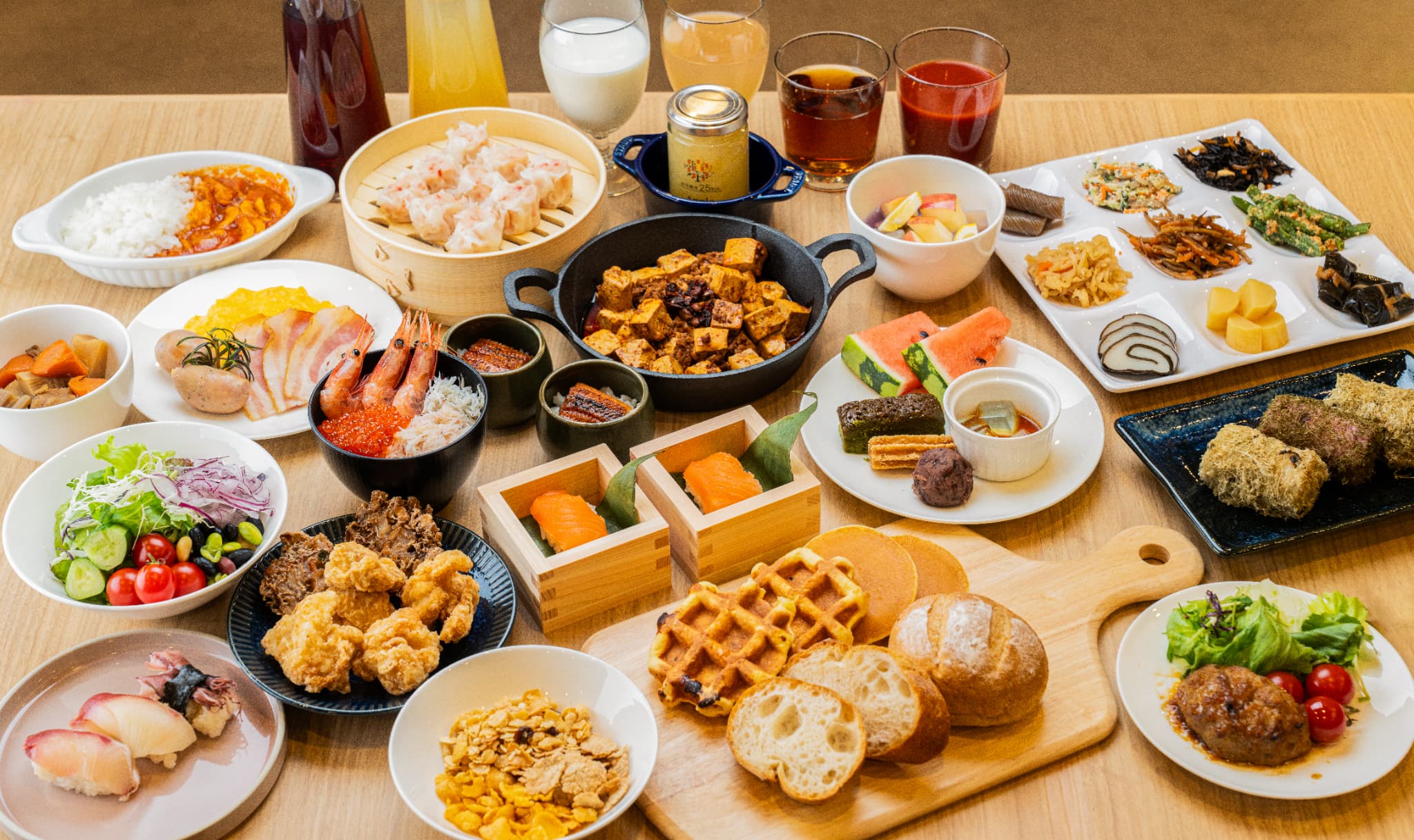 朝食ビュッフェ