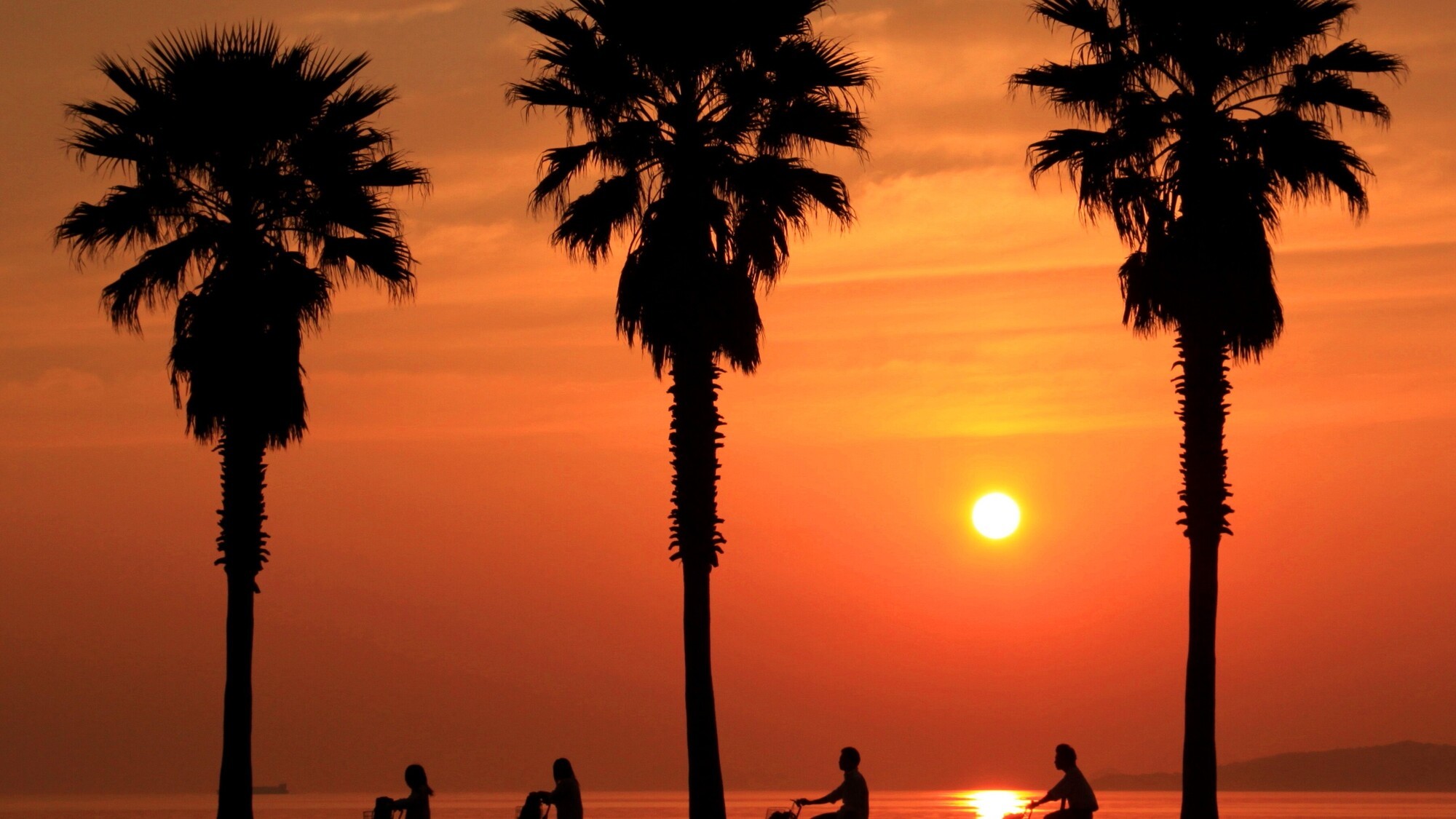 一の宮海岸夕景