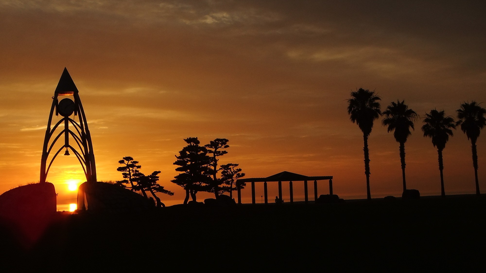 一の宮海岸夕景