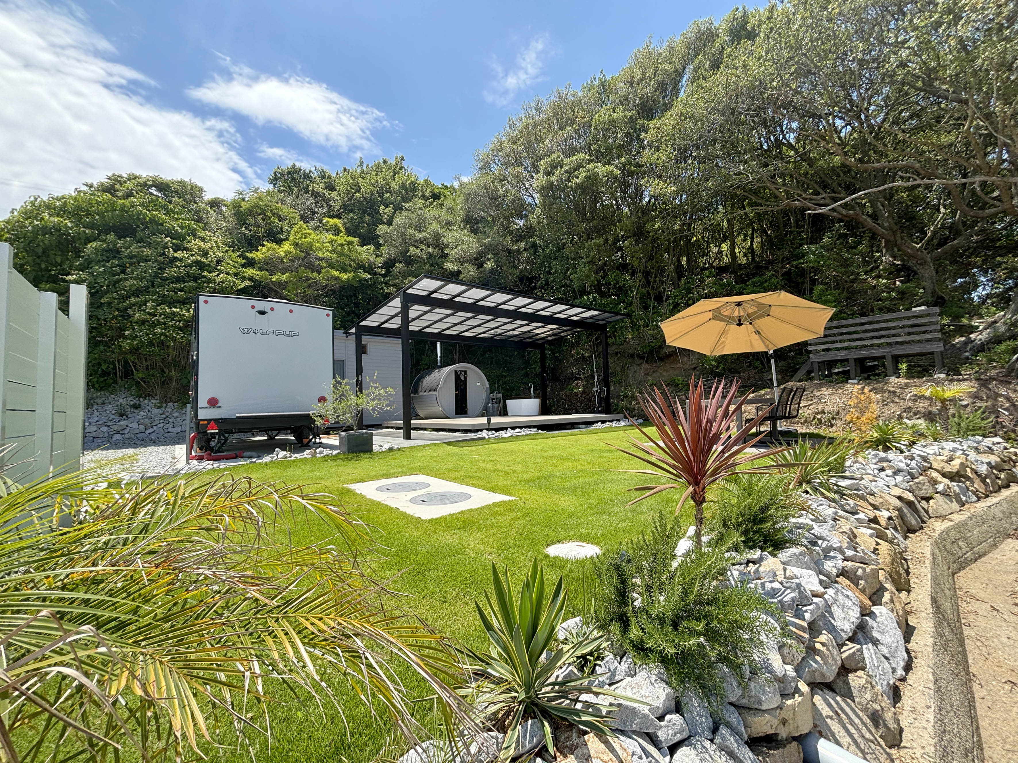 リゾート感あふれる植栽