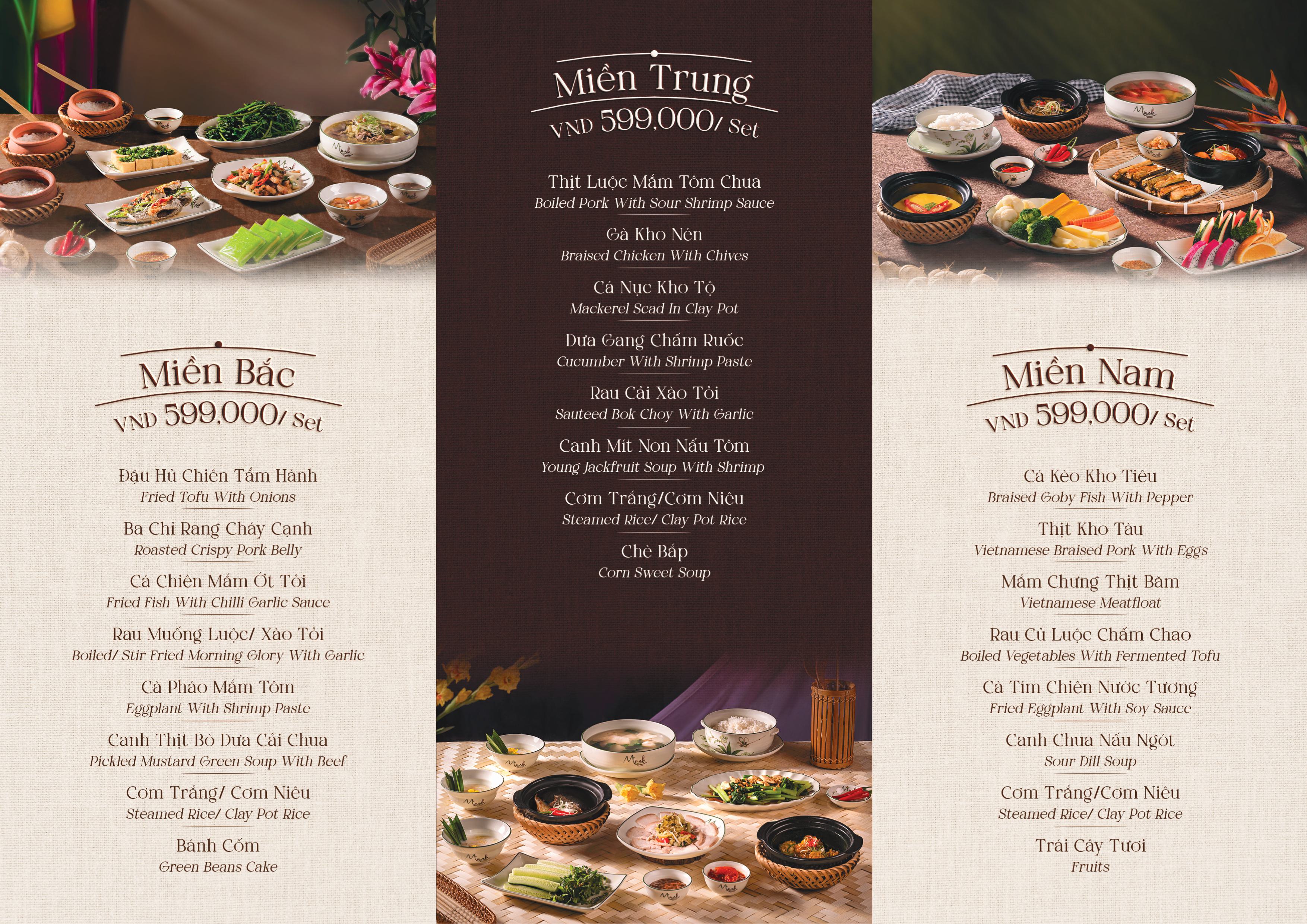 M&Agrave;NH Vietnamese Cuisine Restaurant_Set combo 599k