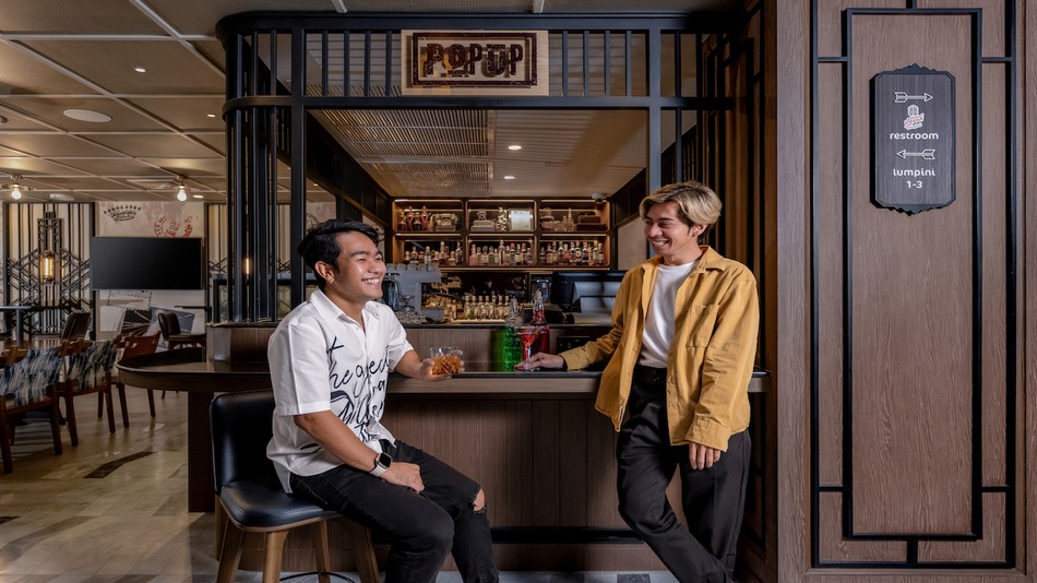「POPUP」バー