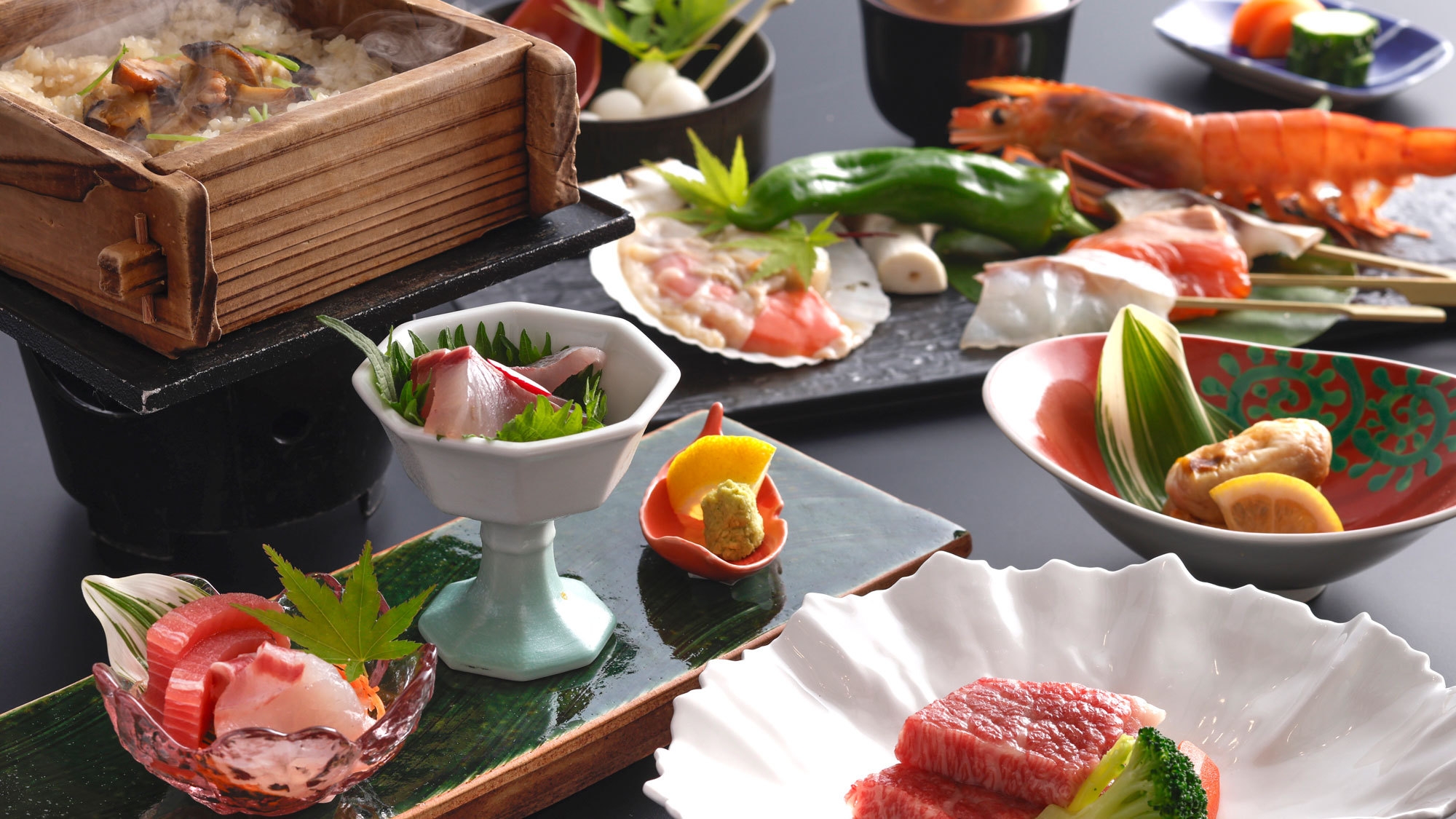 【炭火炙り・少量美味会席】炭火と囲炉裏で炙り料理を気軽に味わう
