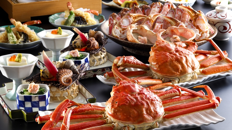 【冬・琴引カニフルコース】カニ卸直営宿が提供する当館人気のズワイガニフルコース＜1人約2杯使用＞