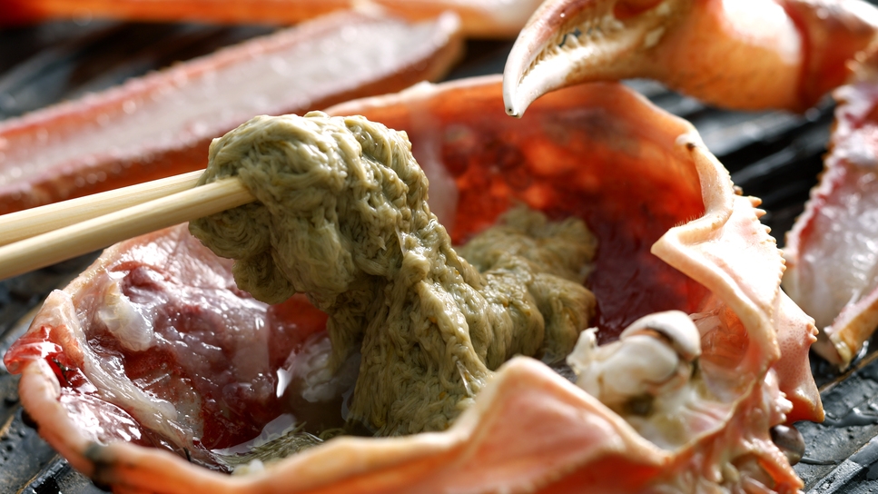 【冬・活ガニ】山陰産活ガニ800g級・1人1杯使用◆カニ卸直営宿が提供【特大サイズ活ガニフルコース】