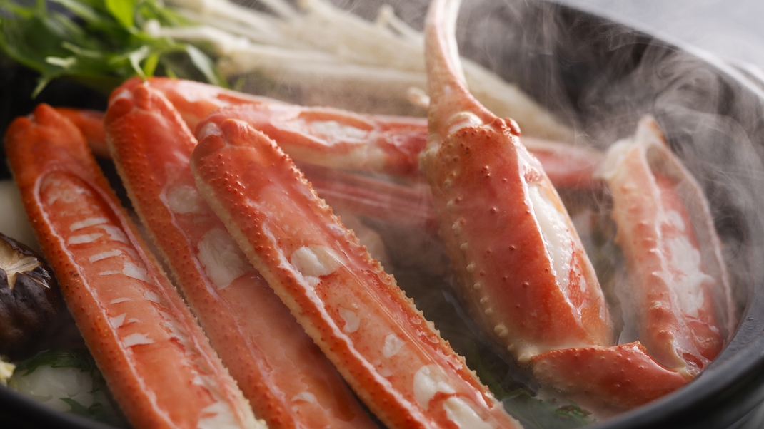 【冬・琴引カニフルコース】カニ卸直営宿が提供する当館人気のズワイガニフルコース＜1人約2杯使用＞