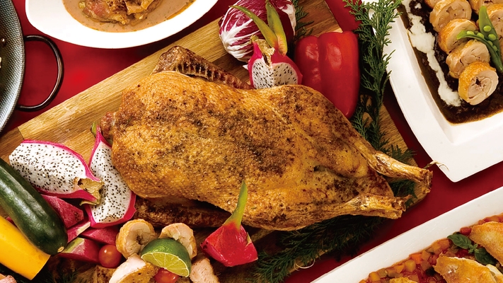 日本夜景遺産認定記念 【お子様割】クリスマスディナーバイキング［20:00開始／90分制］【駅直結】