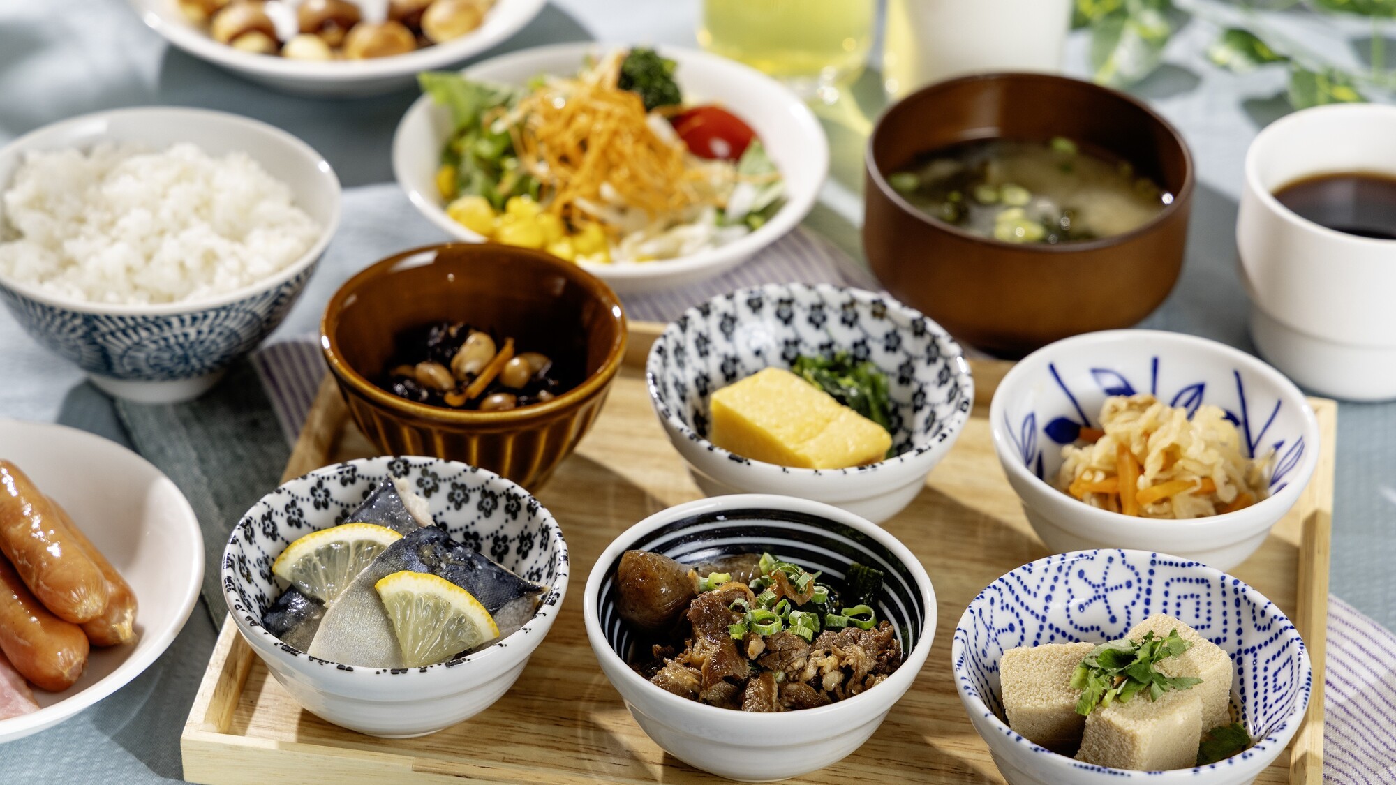 【朝食】選べる小鉢（盛り付けイメージ）