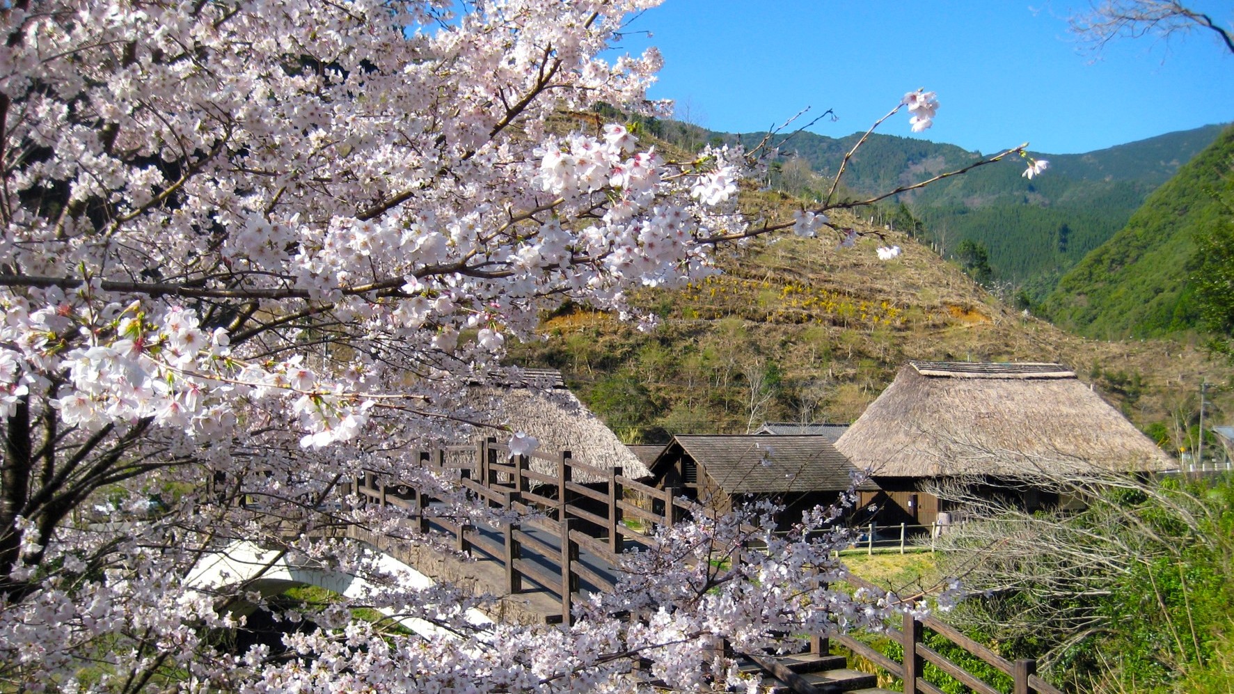 【おがわ作小屋】 茅葺屋根の建物が印象的な小川地区の住民が運営するお食事処。