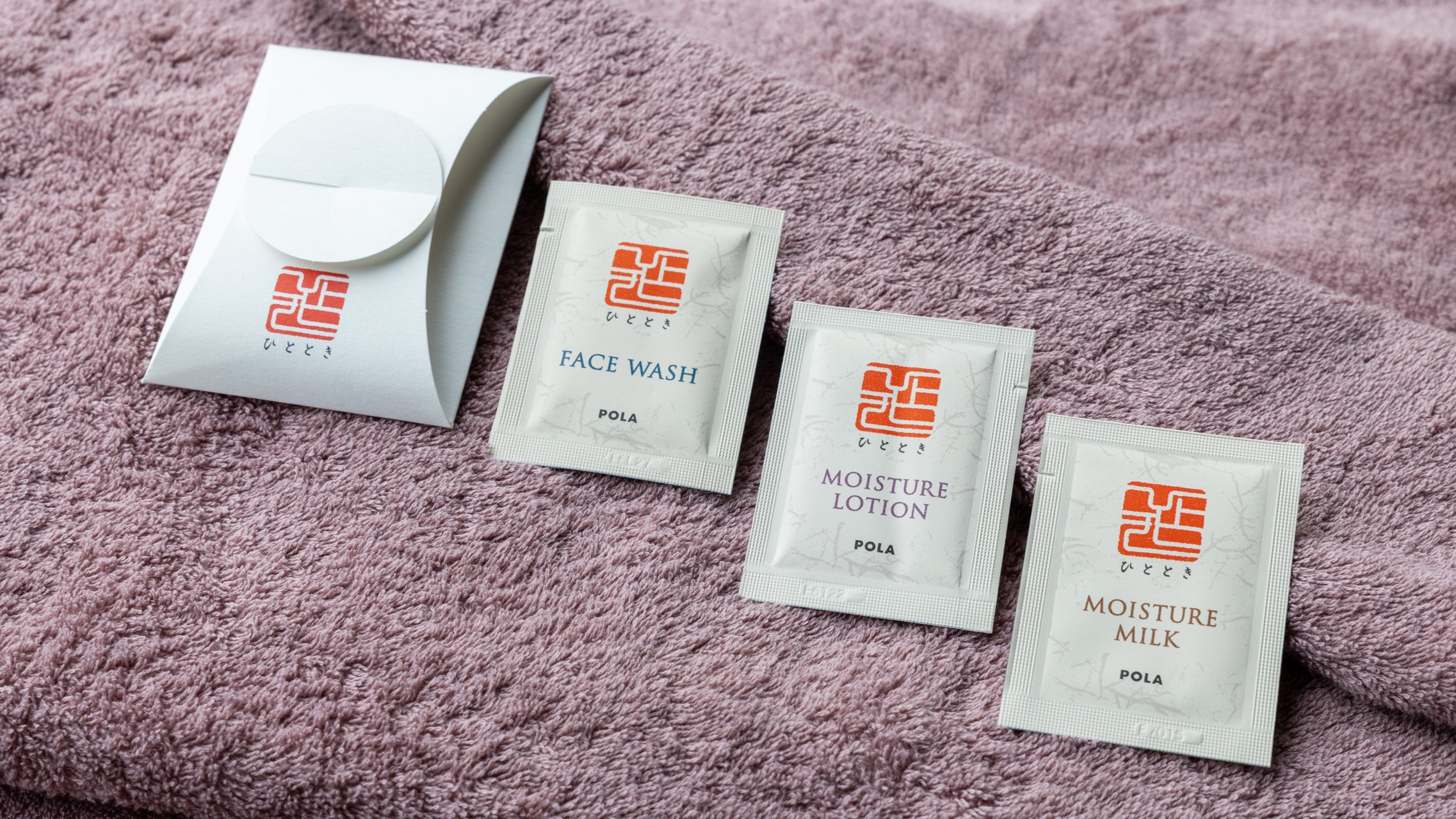【プレミアムコテージ共通設備・備品】女性向けアメニティ：ひとときシリーズ
