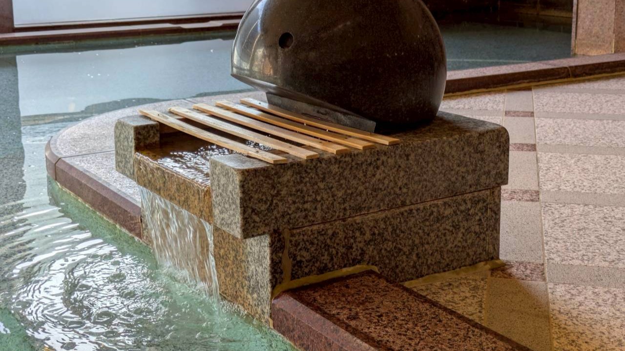 【温泉棟＊川の湯】温泉湯口