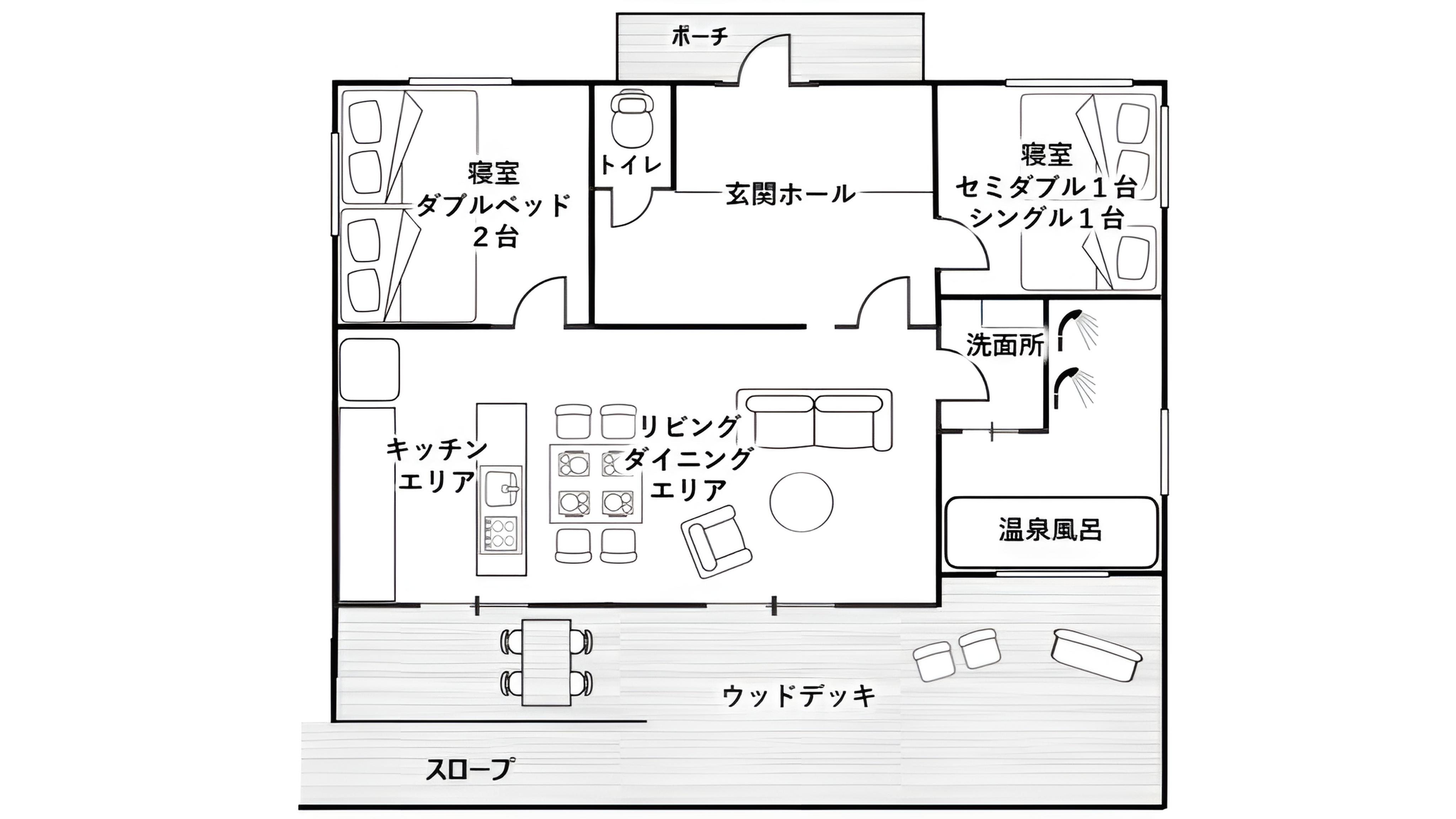 プレミアムコテージ【市房‐ICHIFUSA-】 温泉内風呂付