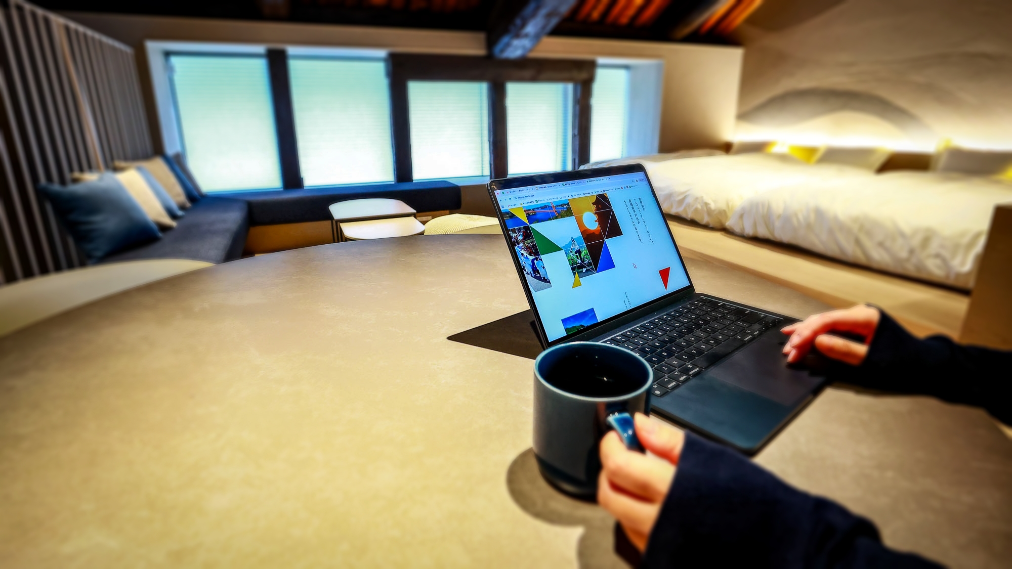 デスクもあるのでビジネス旅行などにもおすすめ★