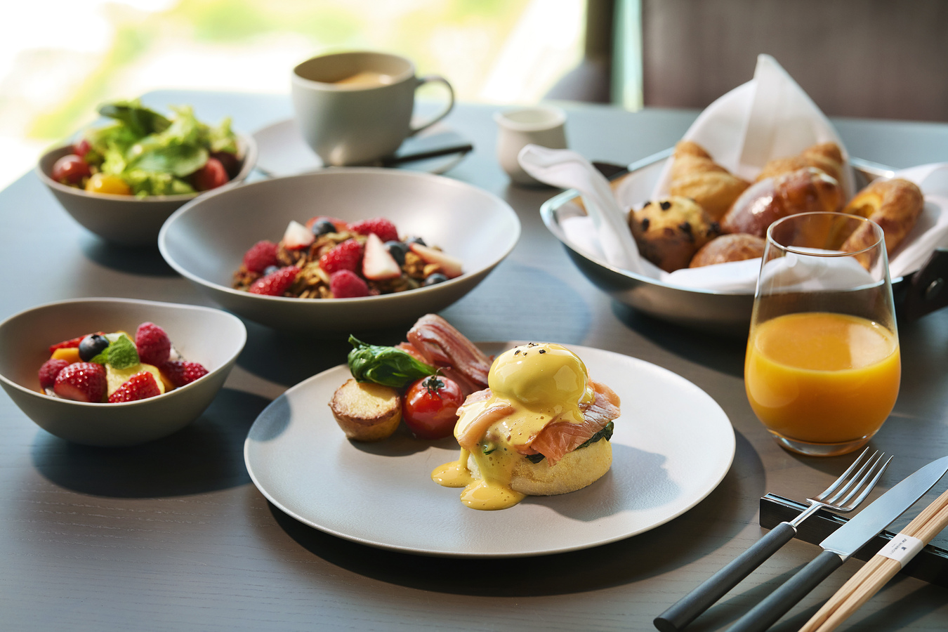 【朝食／洋食】お好みの卵料理とセミビュッフェで上質な朝の時間を。※イメージ