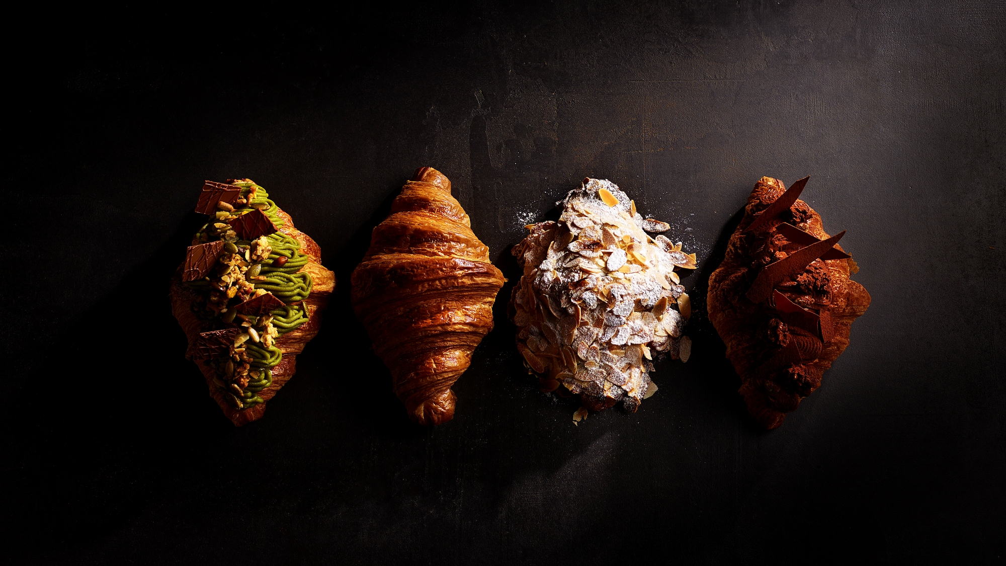 【ル・クレス／クロワッサン一例】プレーンタイプから和の食材を用いたフレーバー等もご用意。※イメージ