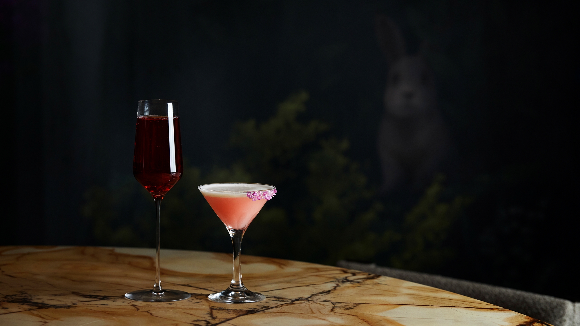 【セフィーノ／ディナー例】お食事に合わせた特製カクテルもございます。※イメージ