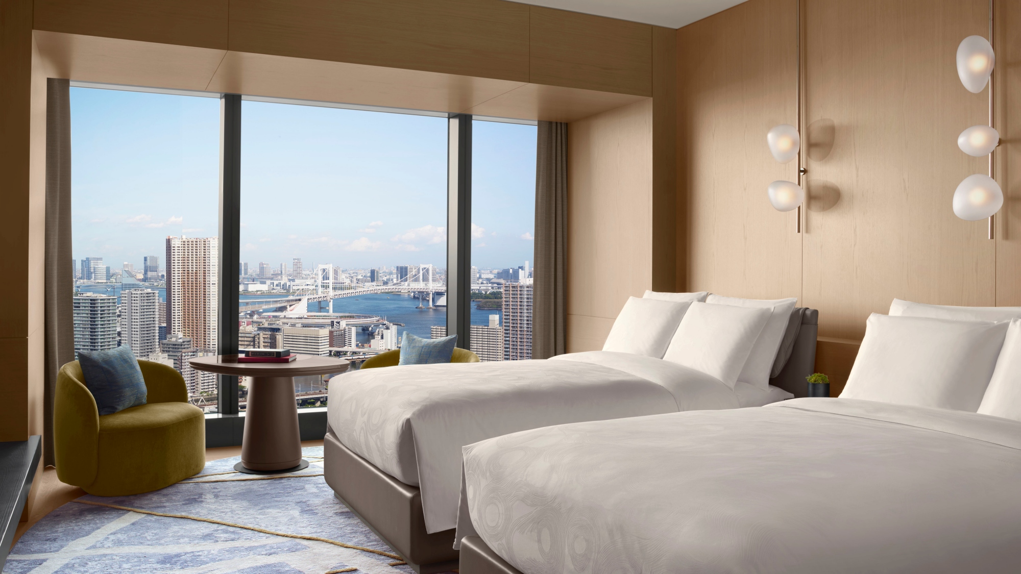 【ベイデラックスツイン】レインボーブリッジを見渡しながら、落ち着いて過ごせるあなただけの隠れ家。