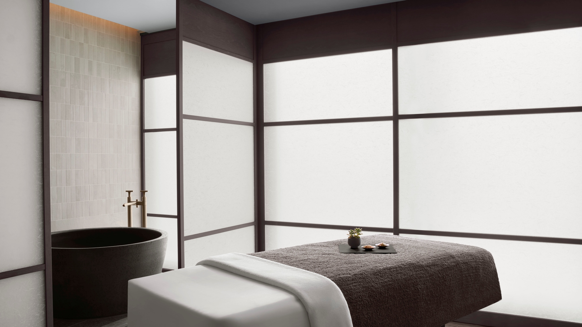 【SPA By JW／シングルトリートメントルーム】静寂に包まれ、心身を解き放つひととき。