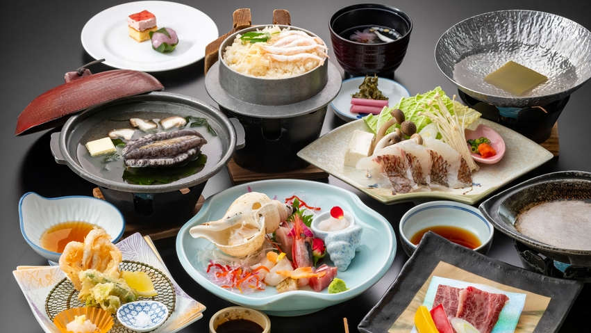 【ハイグレード】温泉旅行は何より食事重視！その日の仕入れから献立を決める数量限定「輝（かがやき）膳」