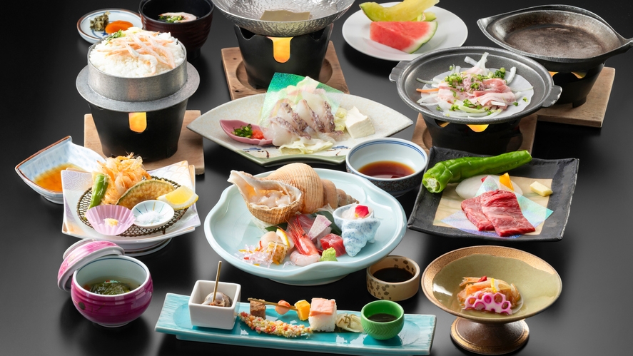 【当館一番人気！多くの食通をも唸らせる富山食材を重視】食の王国富山を堪能する「美食の富山御膳」