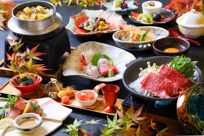 【夕食個室】＜秋の厳選会席／煌季（きらめき）コース＞　旬のこだわりと福井の味覚を心ゆくまで…