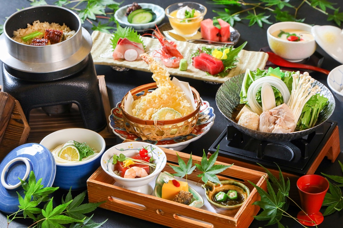 【夕食個室】＜夏の厳選会席／和心（なごみ）コース＞　旬のこだわりと福井の味覚を心ゆくまで…