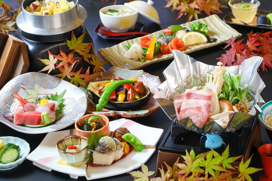 【夕食個室】＜秋の厳選会席／煌季（きらめき）コース＞　旬のこだわりと福井の味覚を心ゆくまで…