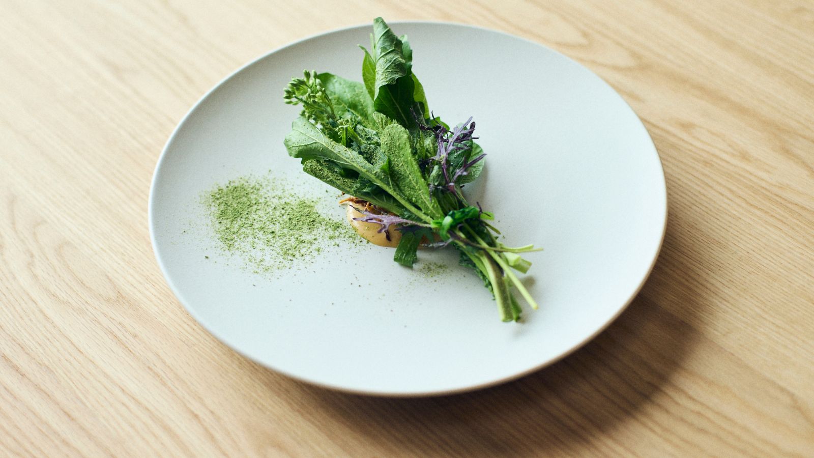 【夕食】葉物野菜を花束にした「葉っぱのブーケ」