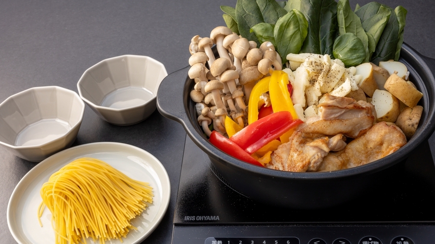 【平日限定】テラス付客室でほっこりトマト鍋ランチプラン｜昼食付き