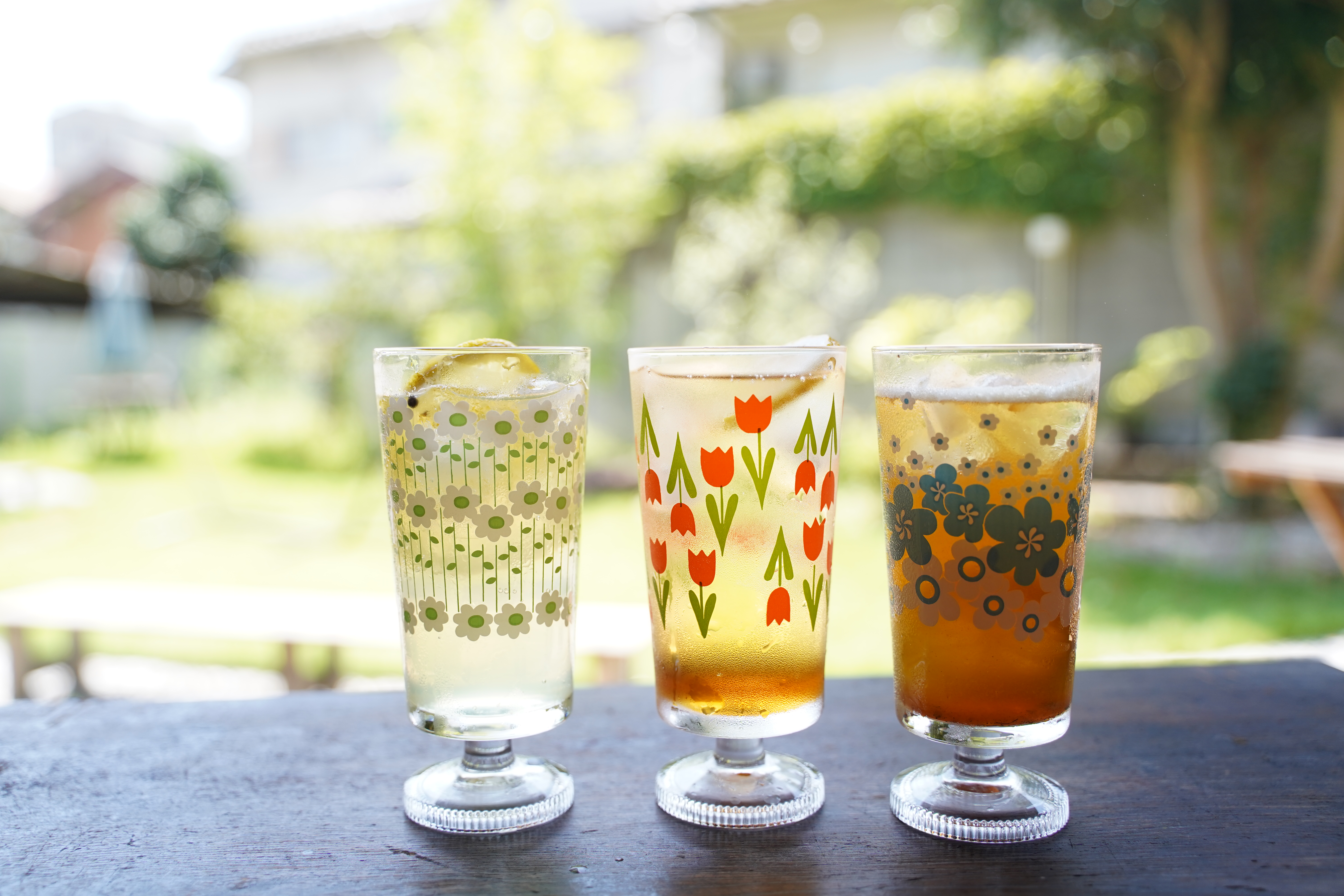 自家製シロップサイダー（はちみつレモン、ジンジャー、コーラ、季節限定のものも）