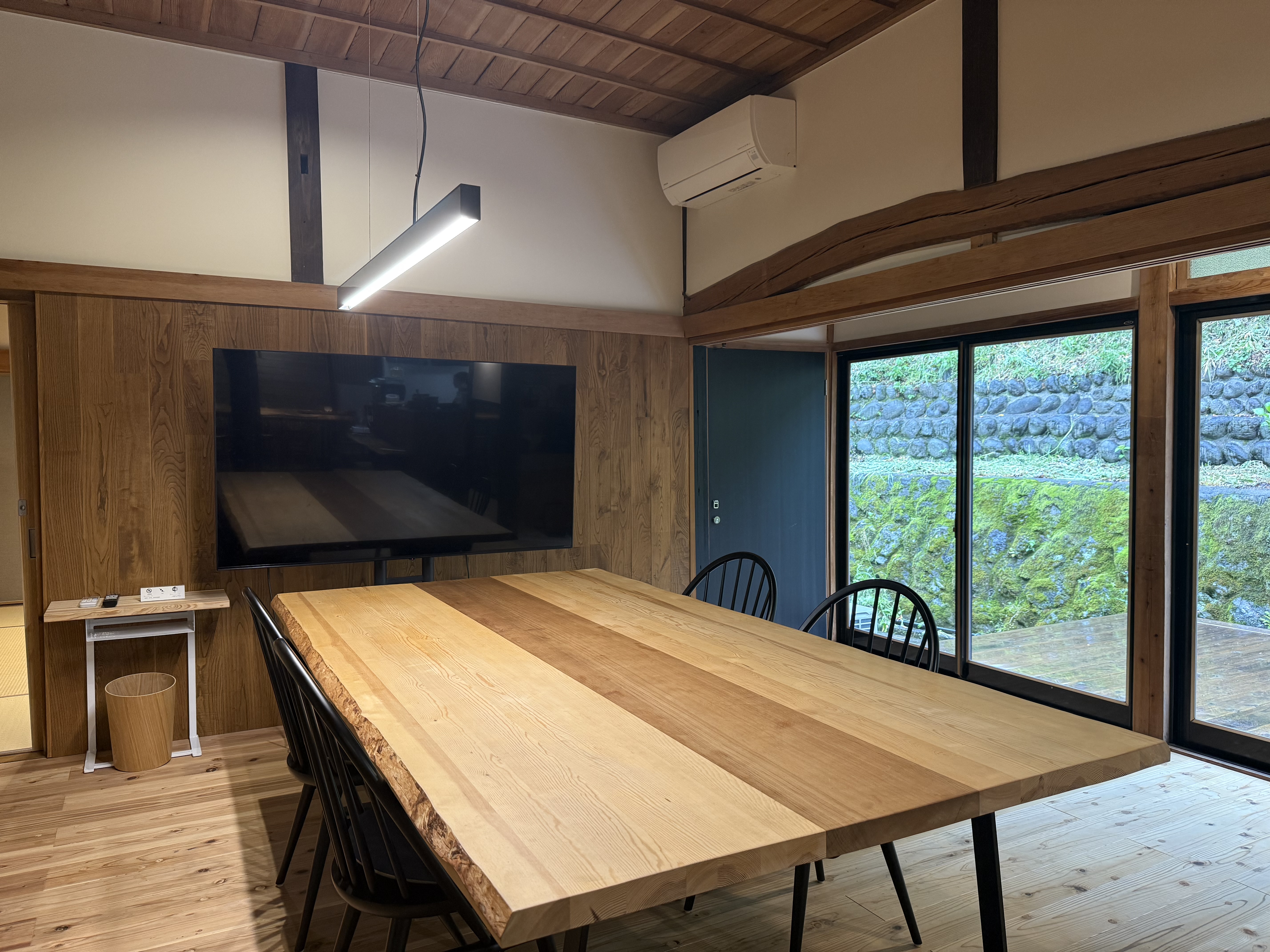 work Room3　Wi-fi（蔵を含む全館）や大型モニターも完備。OL会議にも適しています。